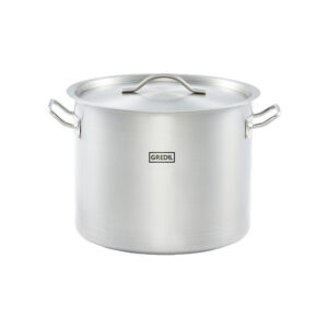 Garnek wysoki z pokrywką, stalowy, Gredil, Ø 320 mm, V 20.9 l