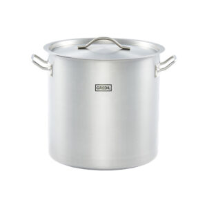 Garnek wysoki z pokrywką, stalowy, Gredil, Ø 320 mm, V 25.7 l