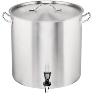 Garnek wysoki z kranem, stalowy, Gredil, Ø 400 mm, V 50.3 l