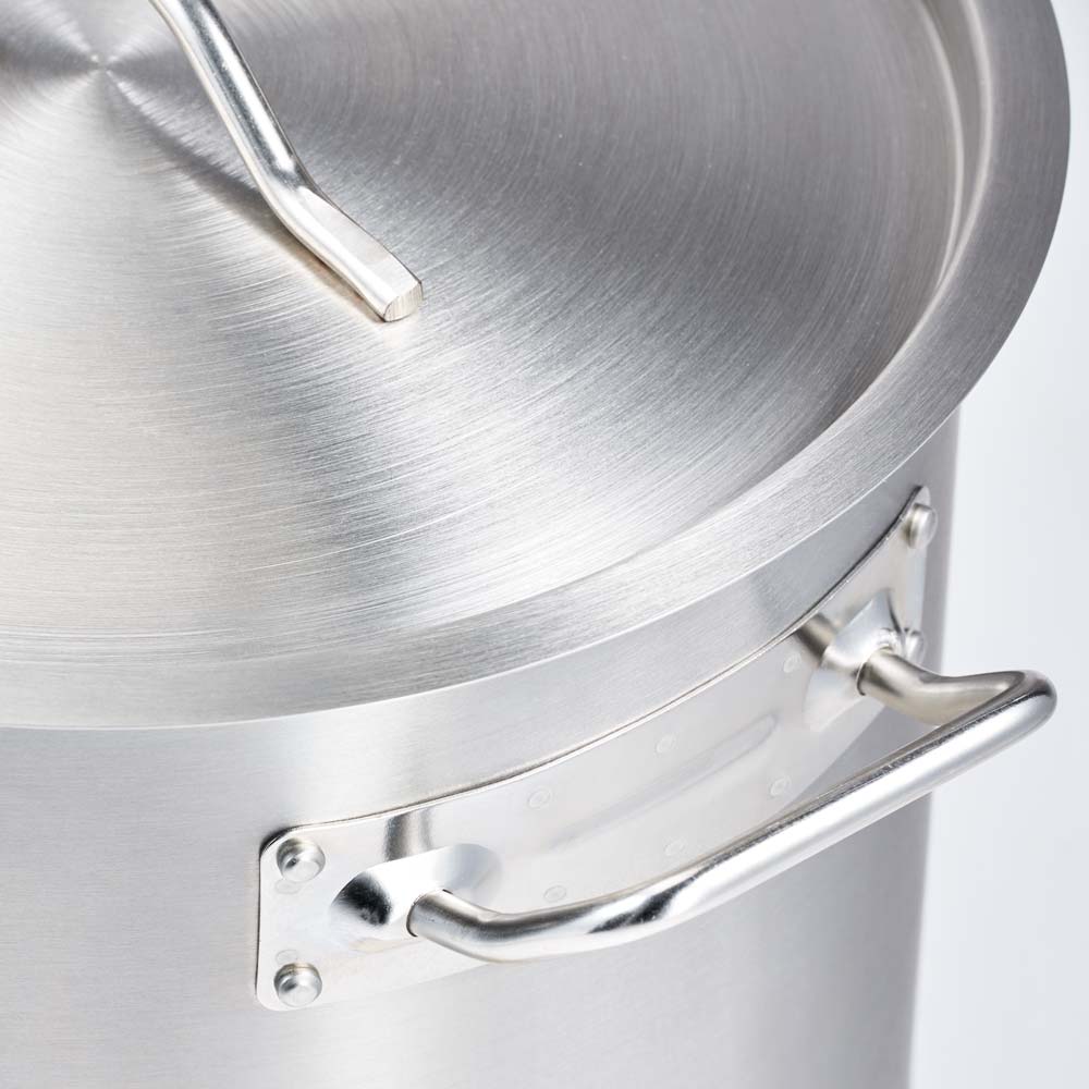 Garnek średni z pokrywką, stalowy, Gredil, Ø 400 mm, V 32.6 l - obrazek 3