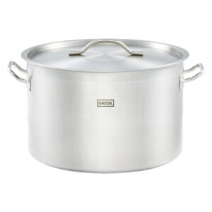 Garnek średni z pokrywką, stalowy, Gredil, Ø 450 mm, V 57.3 l
