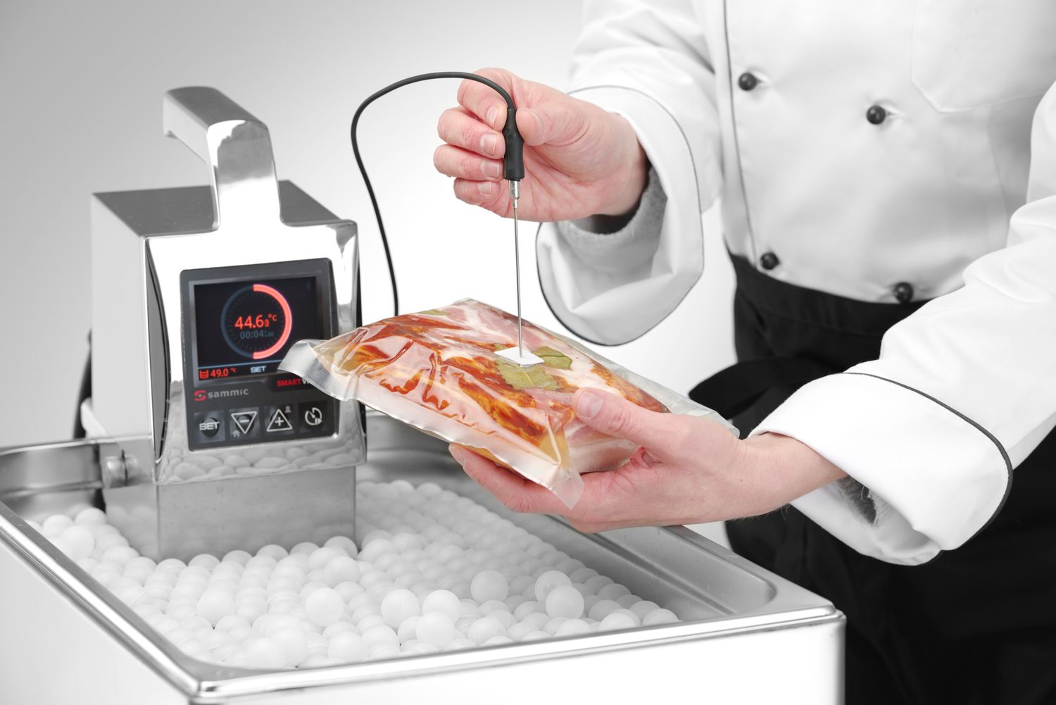 Cyrkulator zanurzeniowy do gotowania sous vide SmartVide 9 , Sammic, srebrny, 230V/2000W, 124x140x(H)360mm - obrazek 3