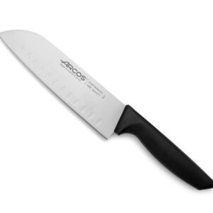 Nóż Santoku ze szlifem kulowym, seria NIZA, Arcos, czarny, (L)314mm