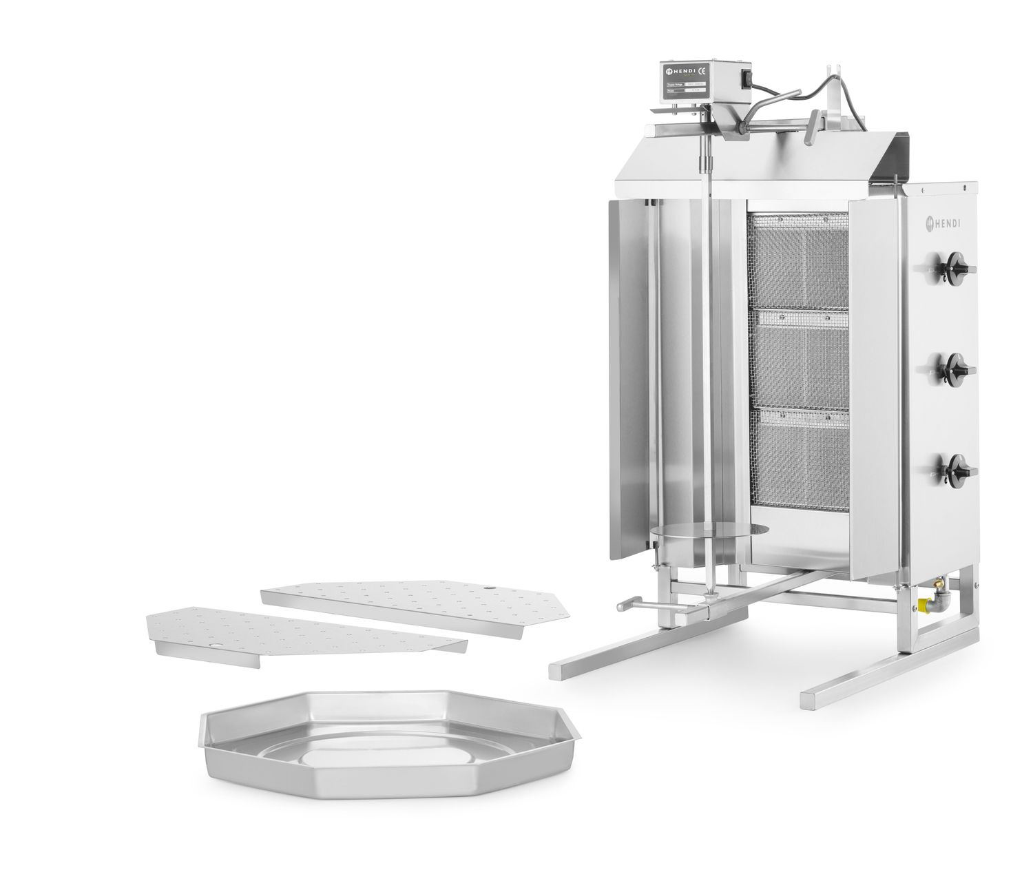 Kebab gazowy, HENDI, Profi Line, 9,75kW, 470x550x(H)960mm - obrazek 6