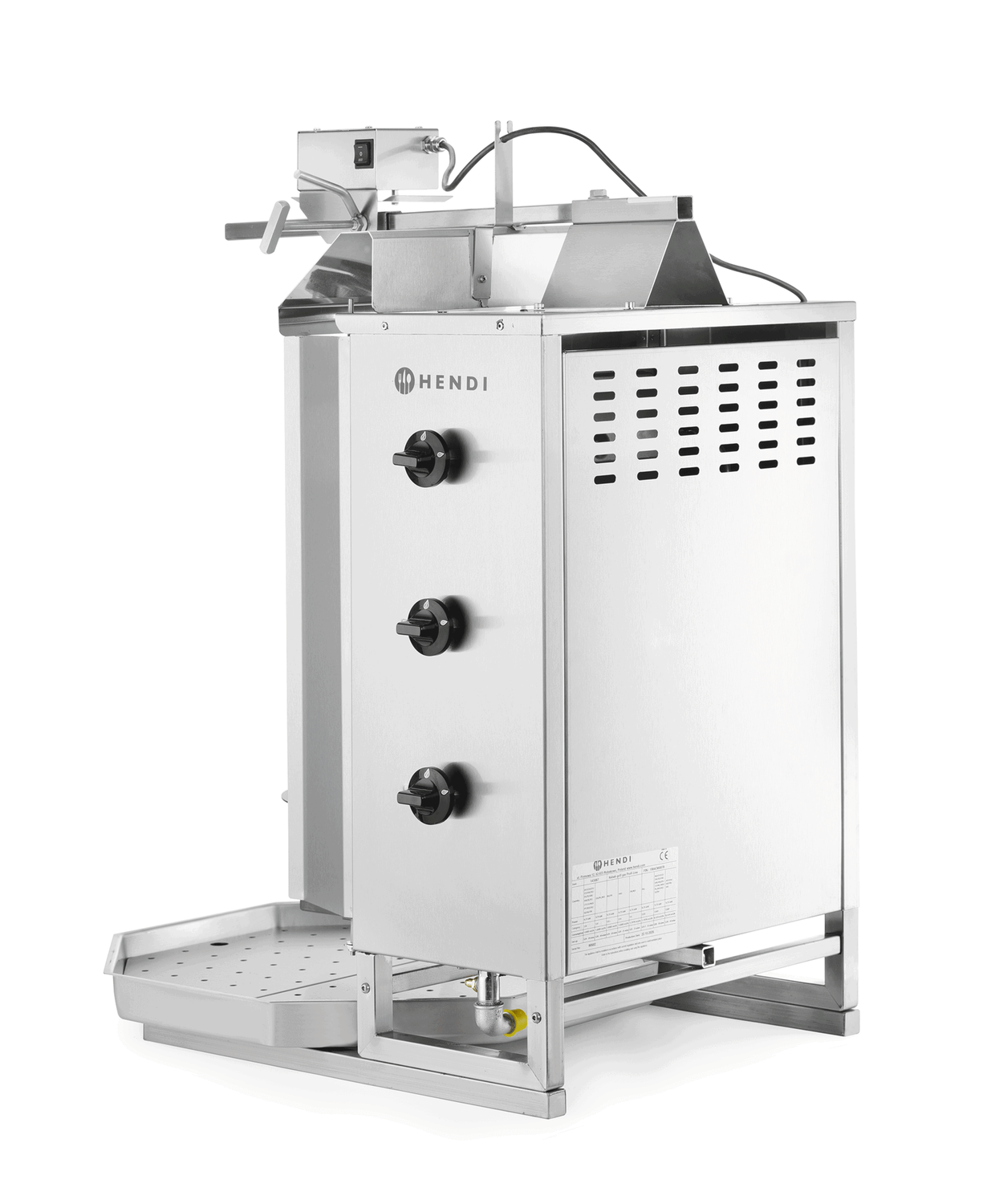 Kebab gazowy, HENDI, Profi Line, 9,75kW, 470x550x(H)960mm - obrazek 3