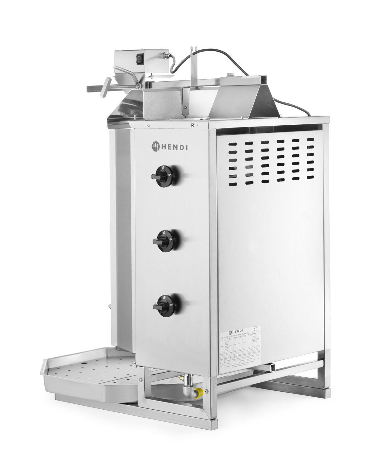 Kebab gazowy, HENDI, Profi Line, 9,75kW, 470x550x(H)960mm - obrazek 4