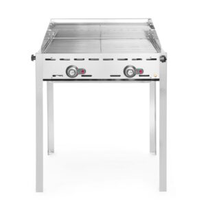Grill Green Fire 2-palnikowy, HENDI, Profi Line, 2 ruszty ze stali nierdzewnej GN 1/1, 11,6kW, 740x612x(H)825mm