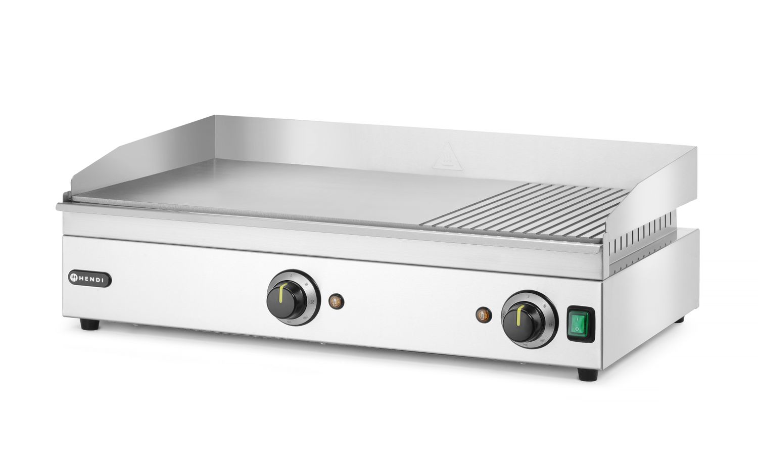 Płyta grillowa w ⅓ żebrowana, HENDI, Kitchen Line, 2/3 gładka, 1/3 ryflowana, 230V/3500W, 697x474x(H)241mm - obrazek 2