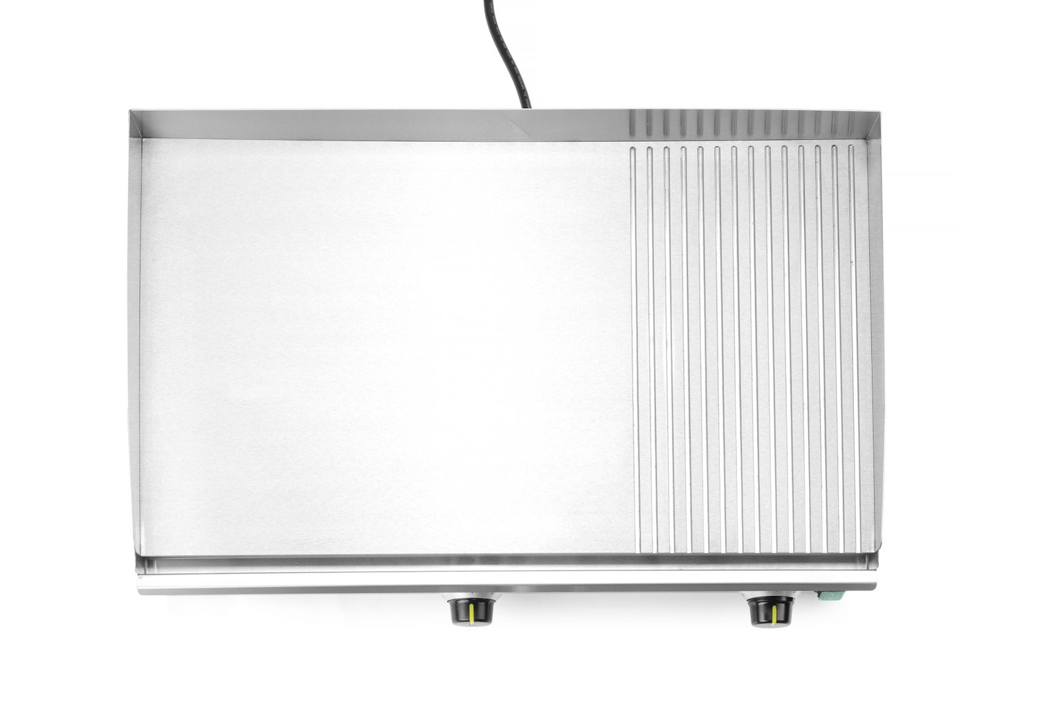 Płyta grillowa w ⅓ żebrowana, HENDI, Kitchen Line, 2/3 gładka, 1/3 ryflowana, 230V/3500W, 697x474x(H)241mm - obrazek 3