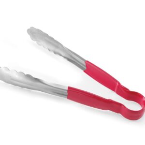 Szczypce do serwowania HACCP 250 mm, HENDI, czerwony, (L)250mm