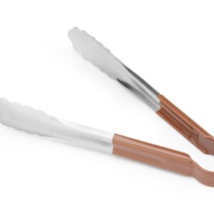 Szczypce do serwowania HACCP 250 mm, HENDI, brązowy, (L)250mm