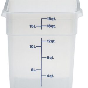 Przezroczysty pojemnik polipropylenowy na żywność CamSquare, Cambro, Camsquare, 17,2 l, 17,2L, transparentny, 256x310x(H)320mm