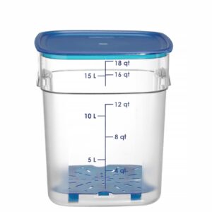 Pojemnik na żywność CamSquares Fresh Pro, Cambro, 17,2L, transparentny, 289x289x(H)327mm
