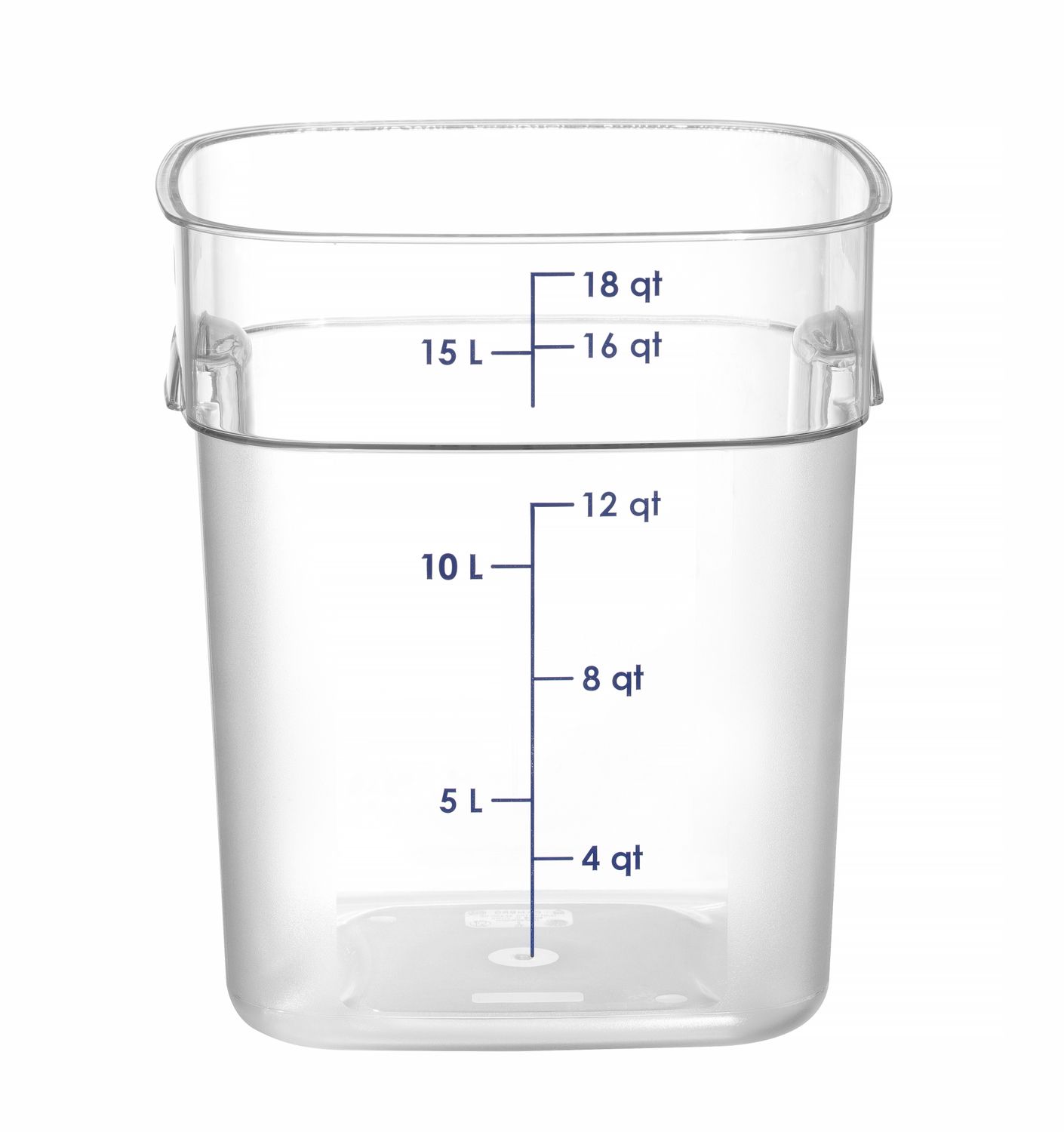 Pojemnik na żywność CamSquares Fresh Pro, Cambro, 17,2L, transparentny, 289x289x(H)327mm - obrazek 2