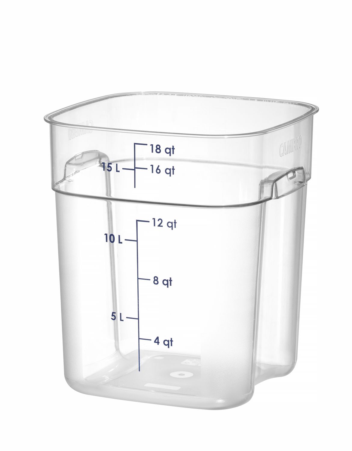 Pojemnik na żywność CamSquares Fresh Pro, Cambro, 17,2L, transparentny, 289x289x(H)327mm - obrazek 4