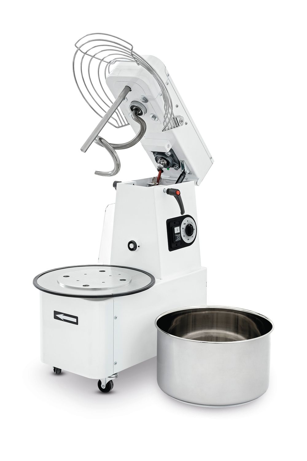 Miesiarka spiralna z podnoszoną głowicą i wyjmowaną dzieżą, 10 l, Prismafood, 35 kg/godz., 10L, 230V/370W, 380x600x(H)645mm - obrazek 2