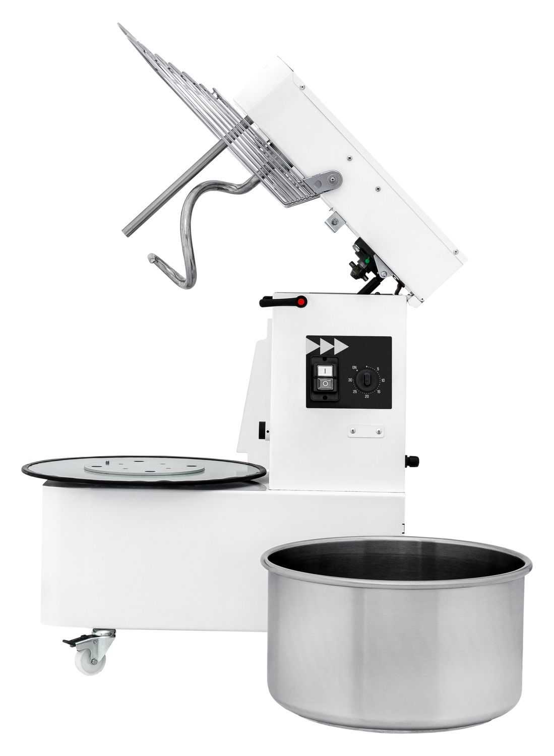 Miesiarka spiralna z podnoszoną głowicą i wyjmowaną dzieżą, 10 l, Prismafood, 35 kg/godz., 10L, 230V/370W, 380x600x(H)645mm