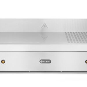 Płyta grillowa w ⅓ żebrowana, HENDI, Profi Line, 2/3 gładka, 1/3 ryflowana, 230V/3500W, 697x474x(H)241mm