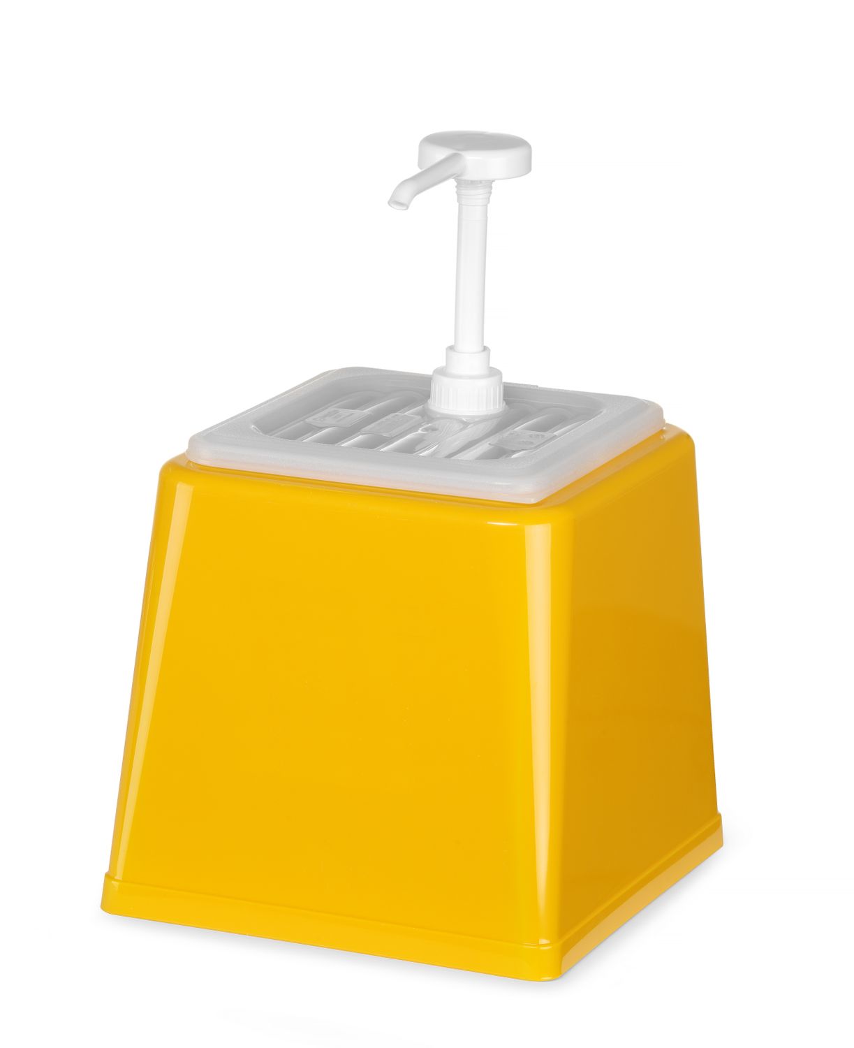 Pojemnik do sosów z pompką, HENDI, 2,5L, żółty, 230x210x(H)327mm - obrazek 2