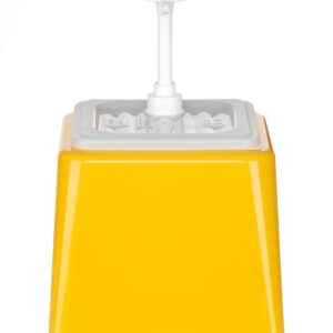 Pojemnik do sosów z pompką, HENDI, 2,5L, żółty, 230x210x(H)327mm