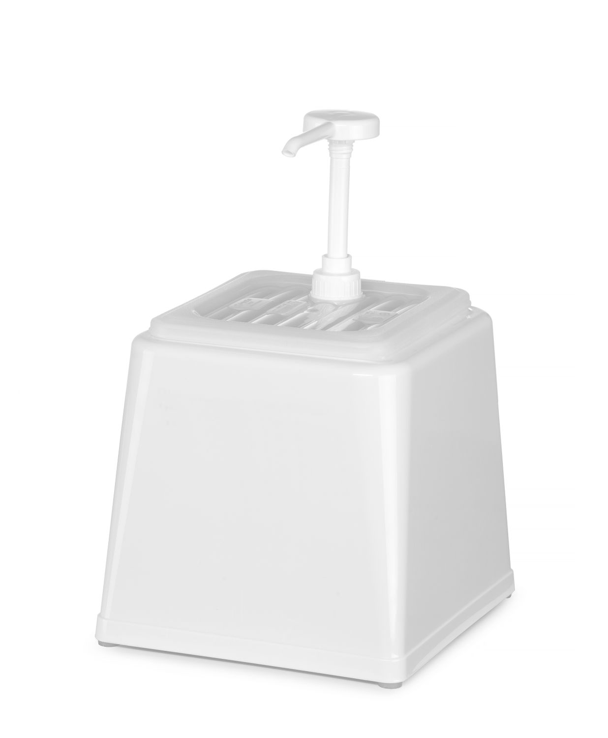 Pojemnik do sosów z pompką, HENDI, 2,5L, biały, 230x210x(H)327mm - obrazek 2