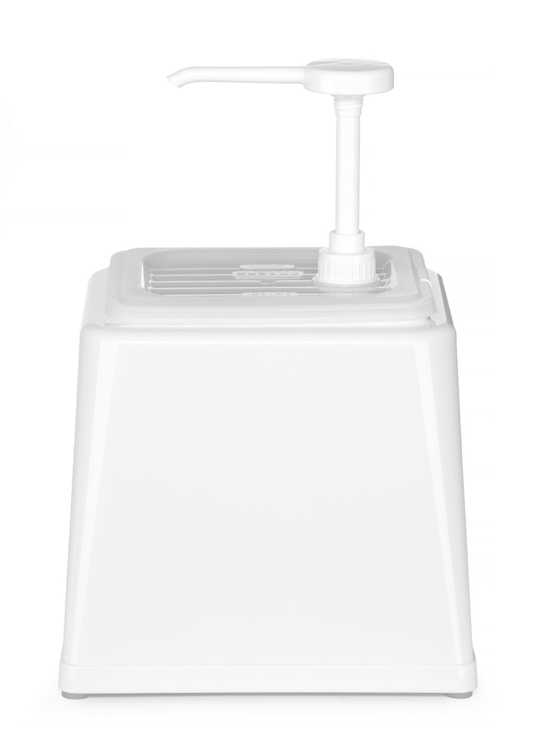 Pojemnik do sosów z pompką, HENDI, 2,5L, biały, 230x210x(H)327mm - obrazek 3