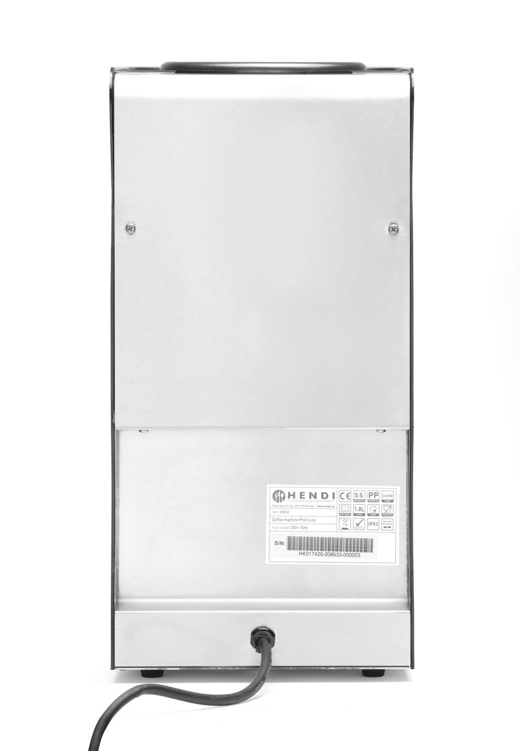 Ekspres przelewowy do kawy, HENDI, Profi Line, 230V/2020W, 204x400x(H)590mm - obrazek 10