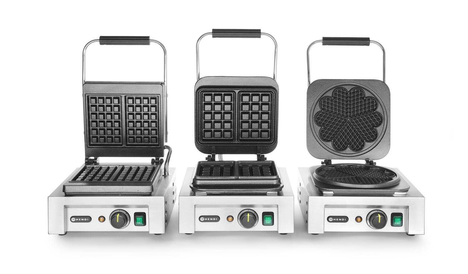 Gofrownica – mała kratka, HENDI, 230V/1500W, 330x437x(H)251mm - obrazek 3
