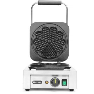 Gofrownica – serca, HENDI, 230V/2200W, 330x543x(H)251mm