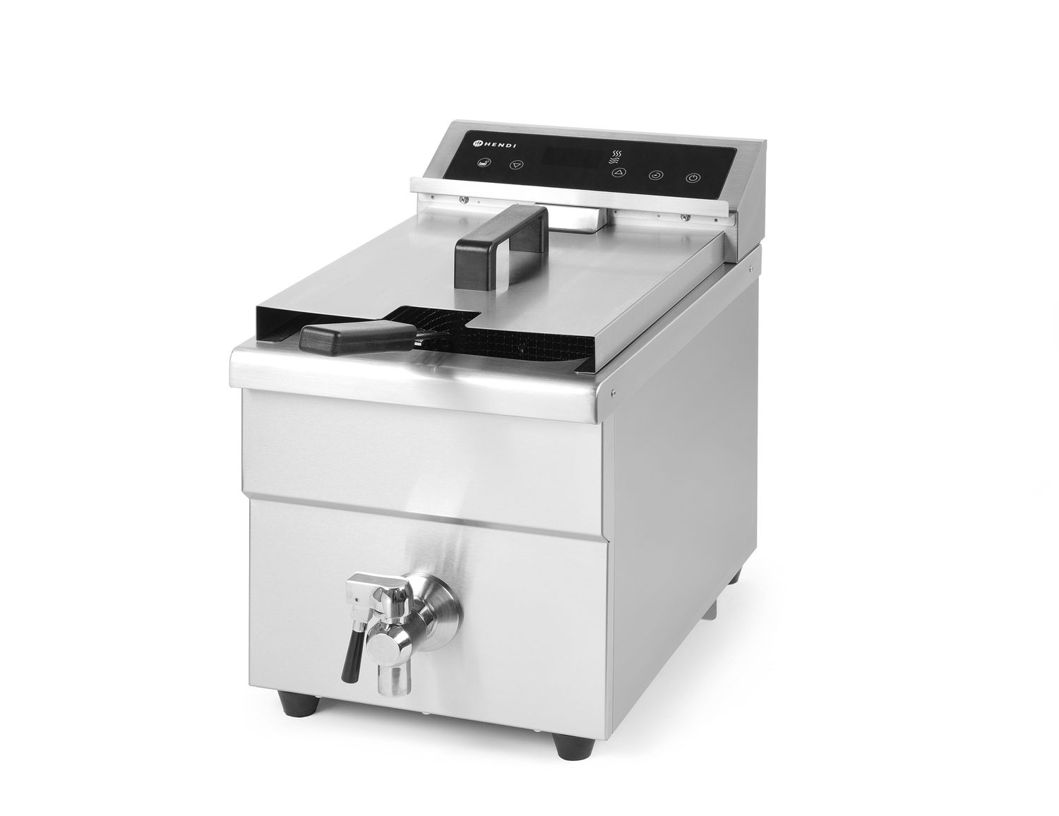 Frytownica indukcyjna z kranem spustowym, 8 l, HENDI, 8L, jasnoszary, 230V/3500W, 288x619x(H)408mm - obrazek 5