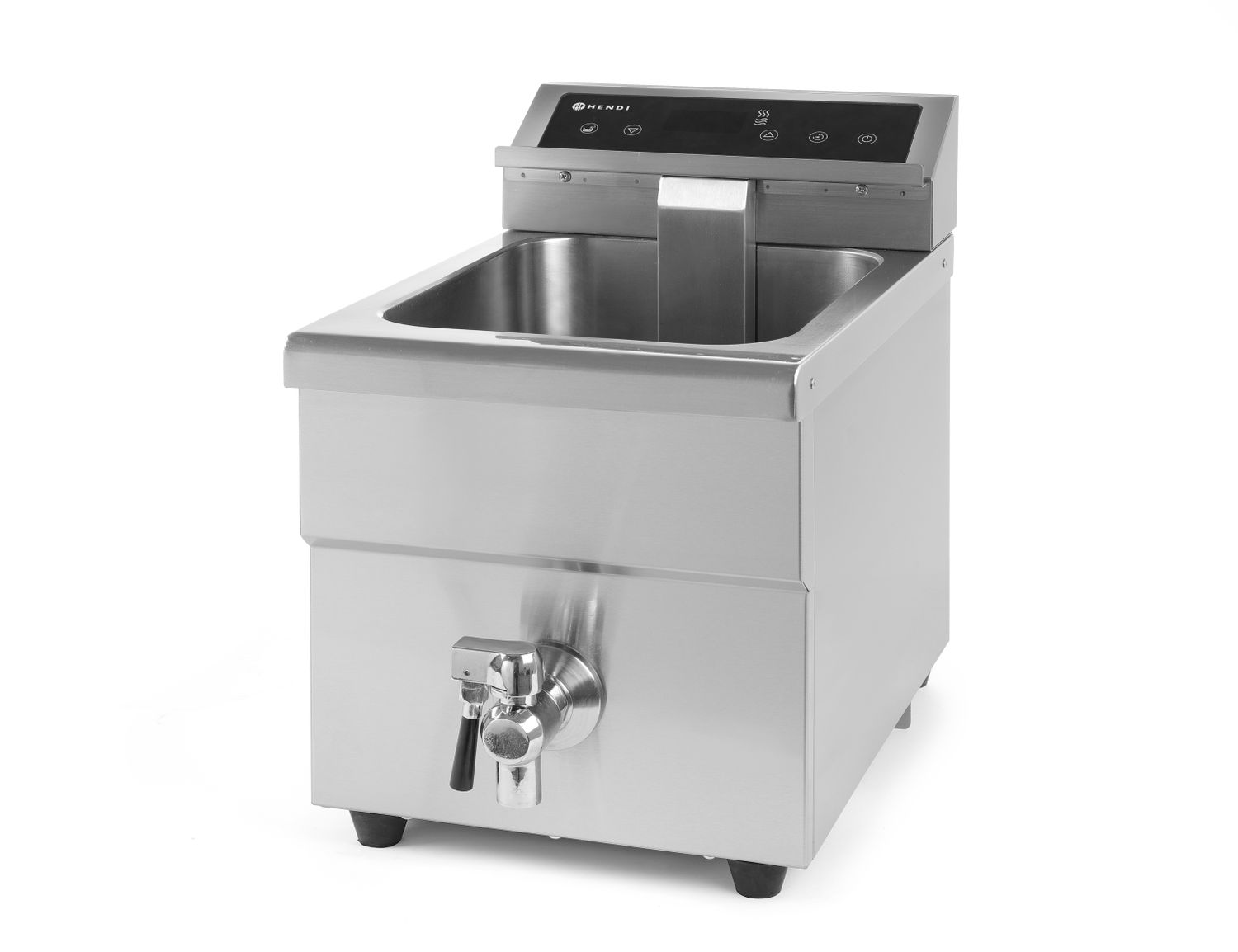 Frytownica indukcyjna z kranem spustowym, 8 l, HENDI, 8L, jasnoszary, 230V/3500W, 288x619x(H)408mm - obrazek 6