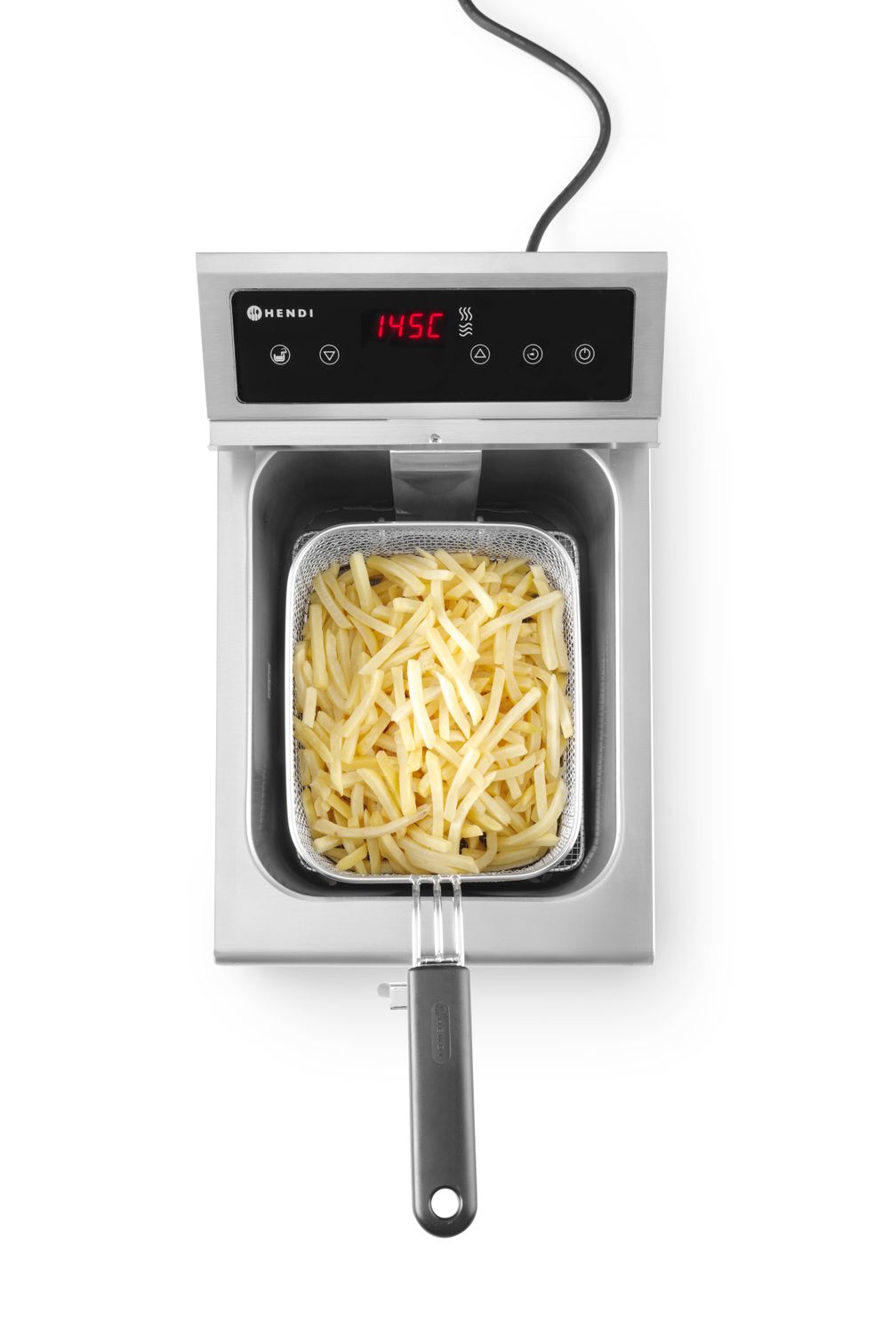 Frytownica indukcyjna z kranem spustowym, 8 l, HENDI, 8L, jasnoszary, 230V/3500W, 288x619x(H)408mm - obrazek 14