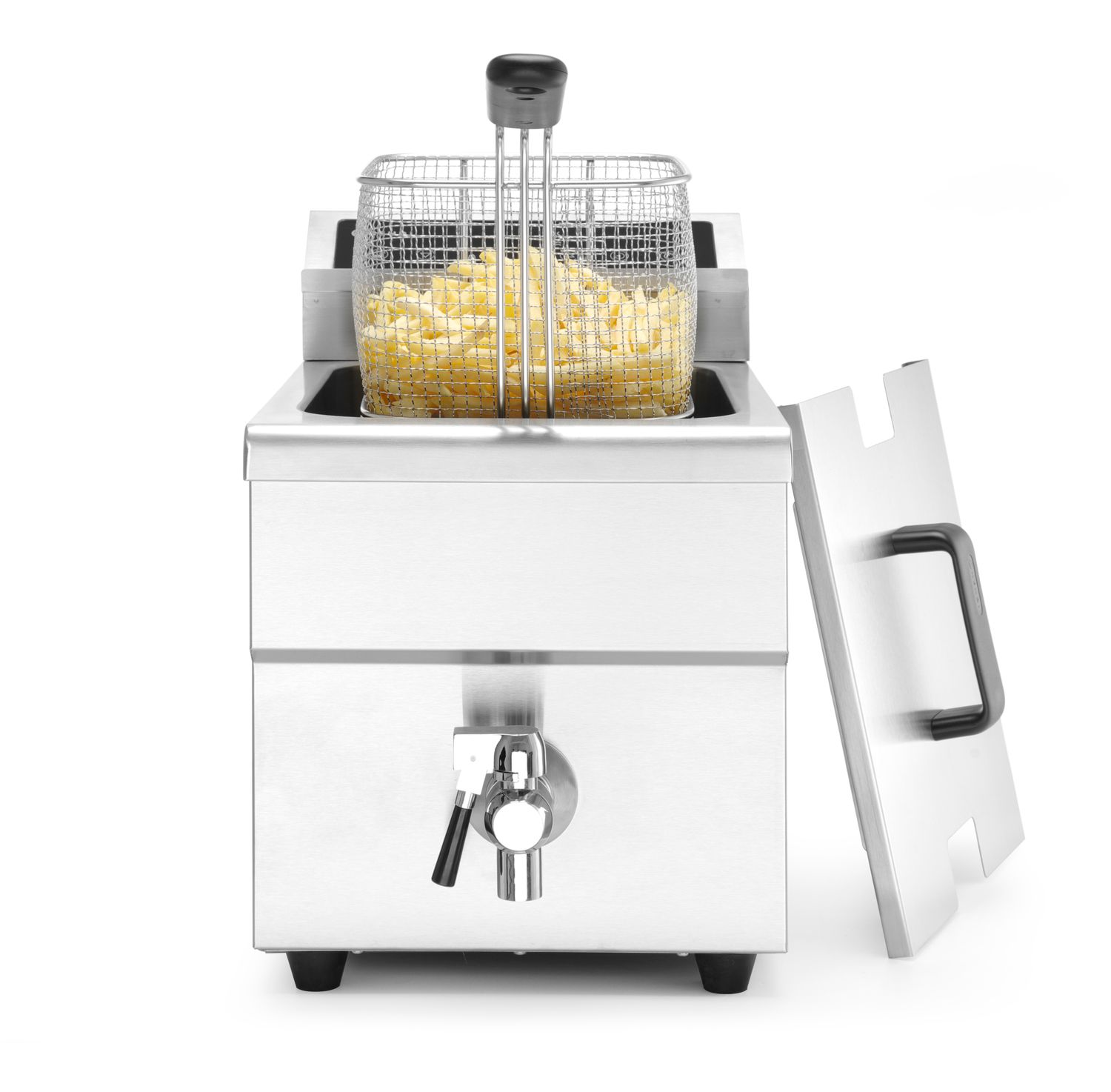 Frytownica indukcyjna z kranem spustowym, 8 l, HENDI, 8L, jasnoszary, 230V/3500W, 288x619x(H)408mm - obrazek 13