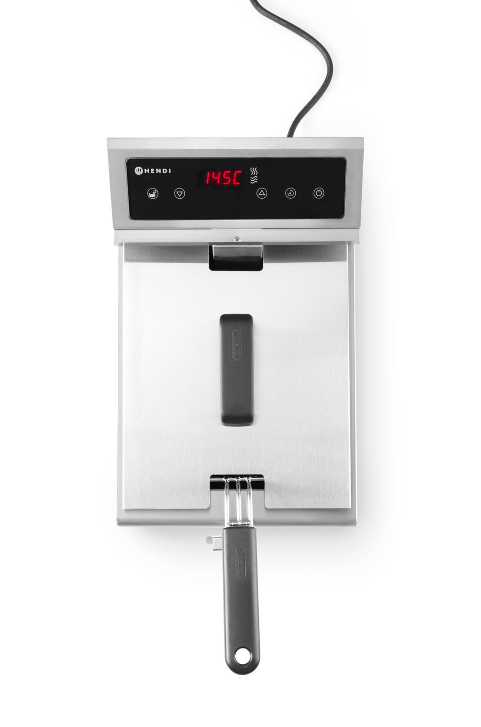 Frytownica indukcyjna z kranem spustowym, 8 l, HENDI, 8L, jasnoszary, 230V/3500W, 288x619x(H)408mm - obrazek 3