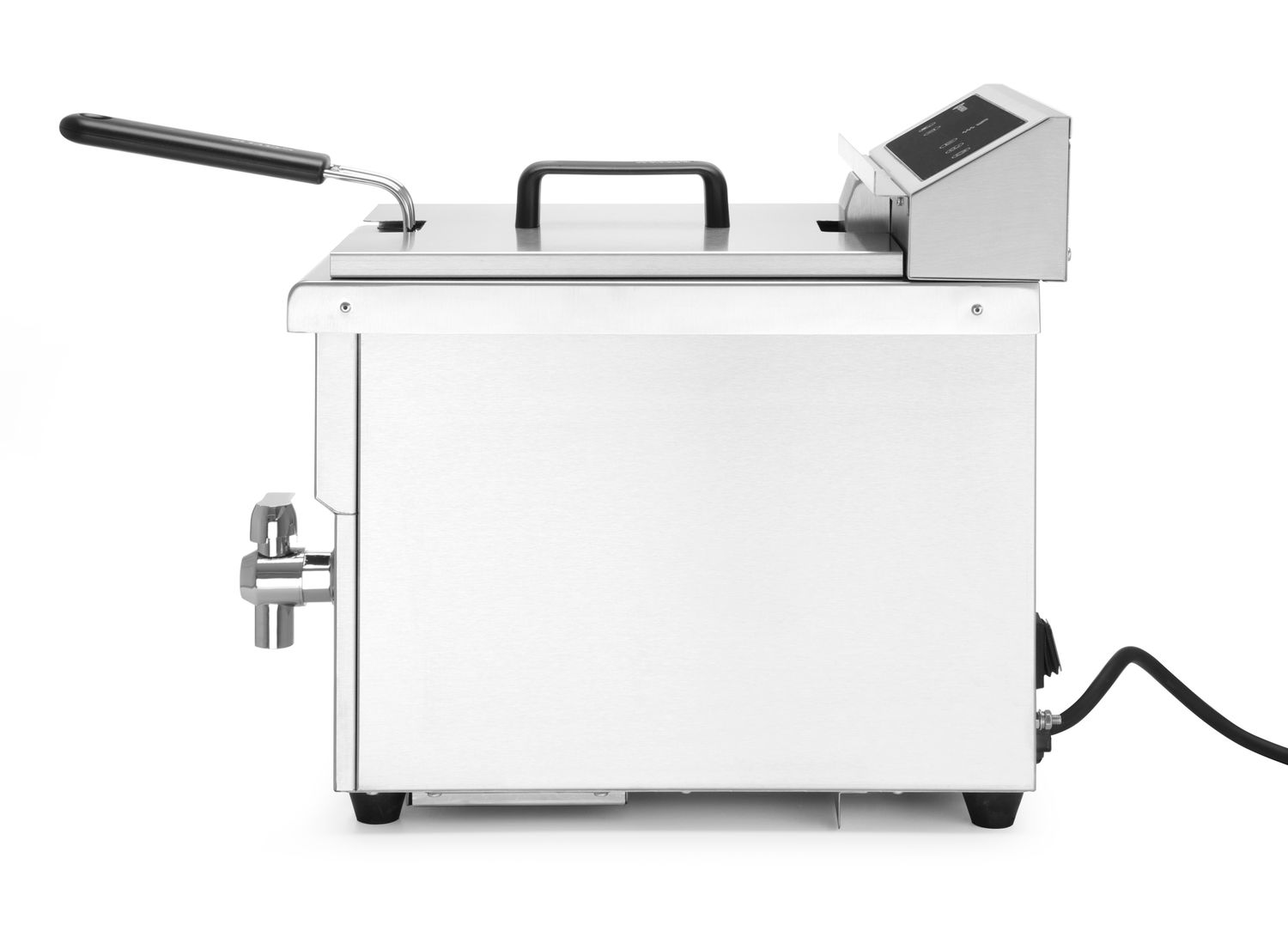Frytownica indukcyjna z kranem spustowym, 8 l, HENDI, 8L, jasnoszary, 230V/3500W, 288x619x(H)408mm - obrazek 2