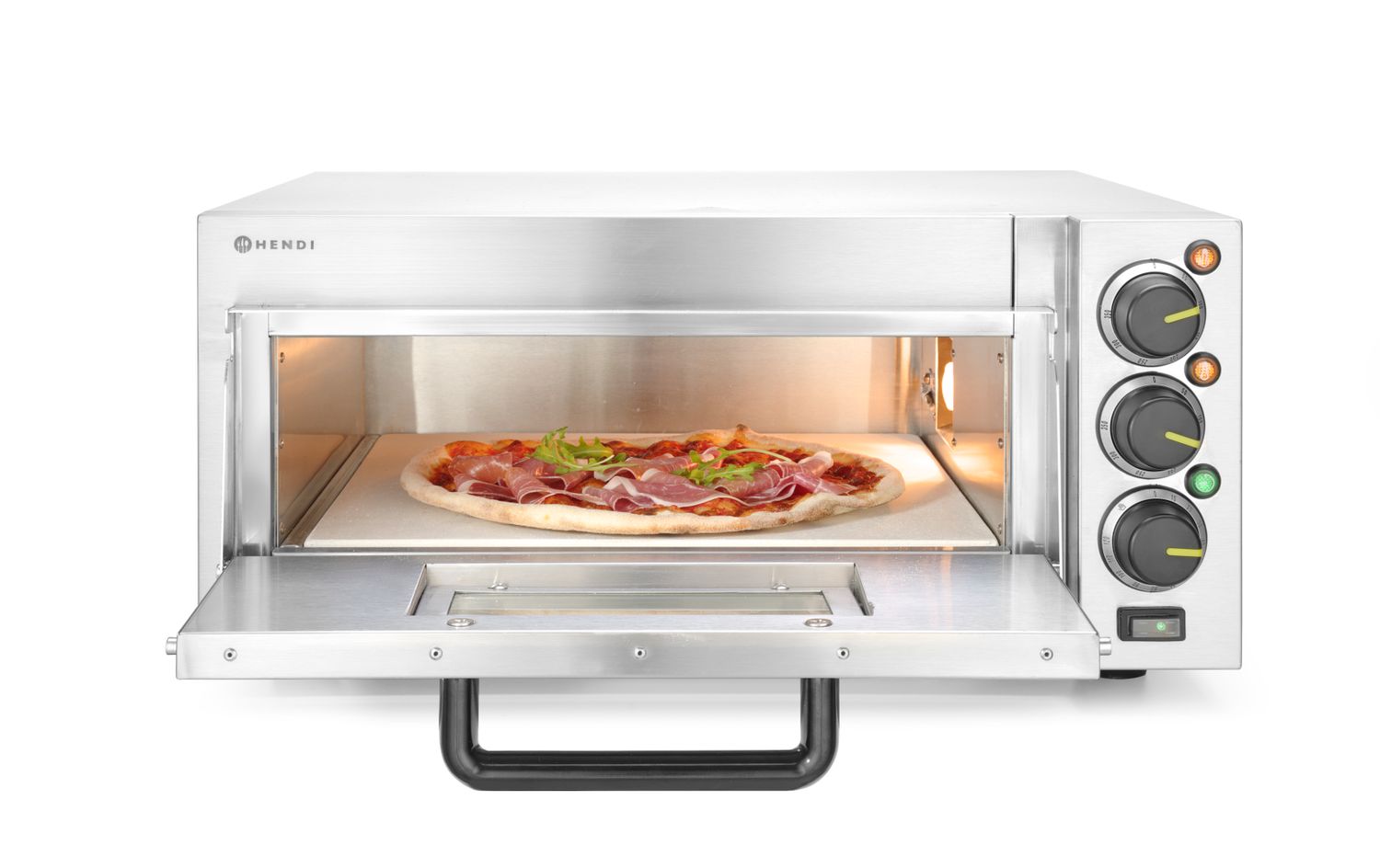 Piecyk do pizzy 1-komorowy 2000 W, HENDI, srebrny, 230V/2000W, 580x560x(H)275mm - obrazek 8
