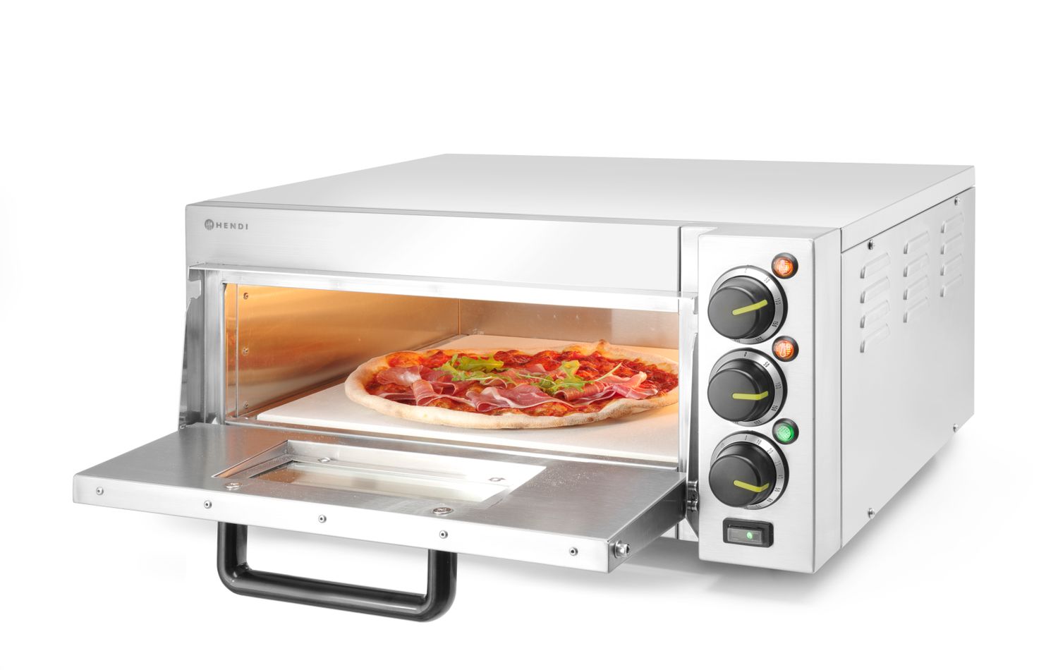 Piecyk do pizzy 1-komorowy 2000 W, HENDI, srebrny, 230V/2000W, 580x560x(H)275mm - obrazek 7