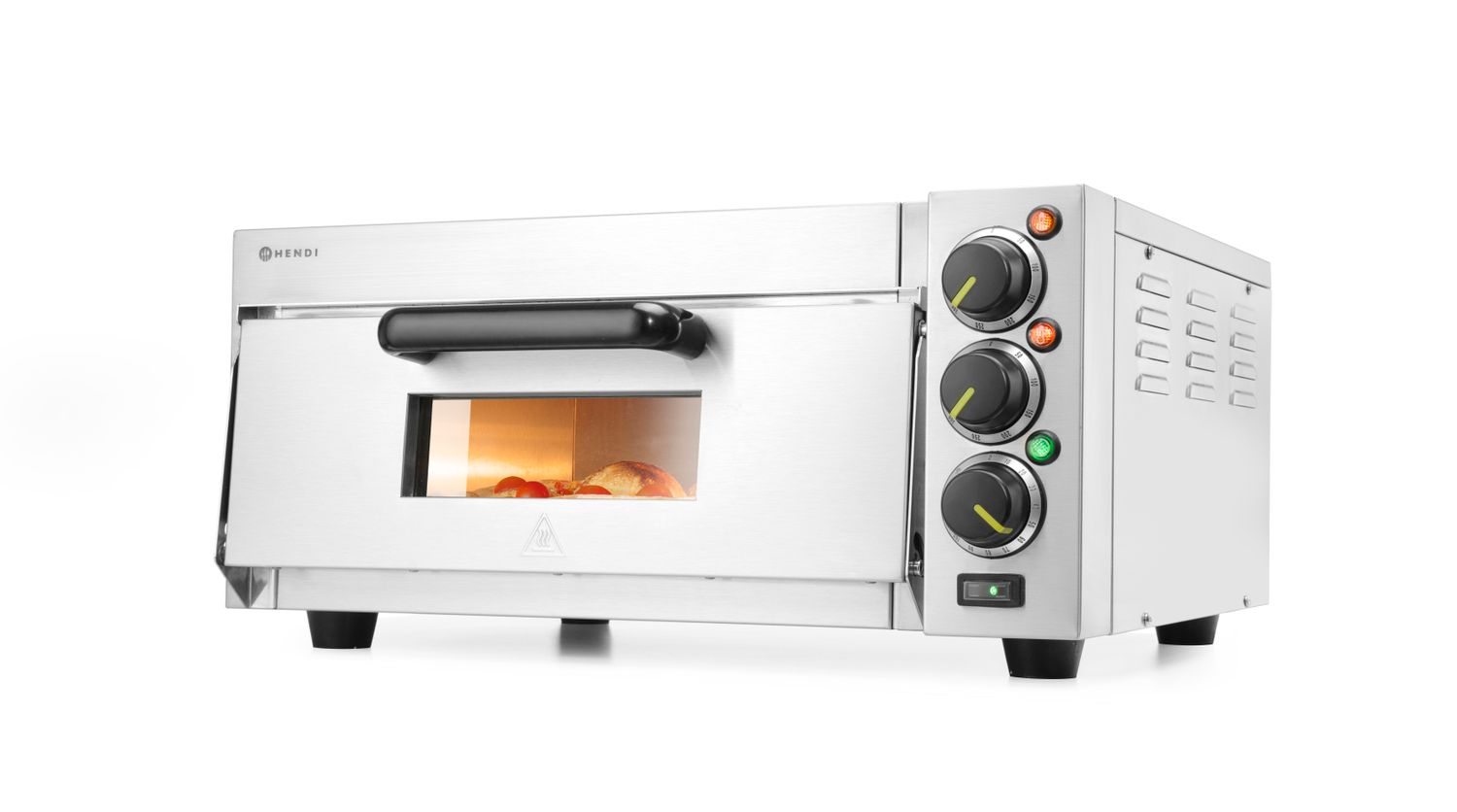 Piecyk do pizzy 1-komorowy 2000 W, HENDI, srebrny, 230V/2000W, 580x560x(H)275mm - obrazek 9