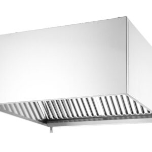 Okap przyścienny – skręcany , HENDI, srebrny, 1005x1000x(H)450mm, Prostokątny