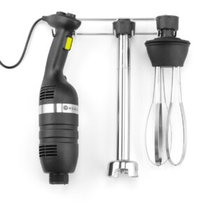 Zestaw: Mikser ręczny 350 ze zmienną prędkością + rózga + wieszak, HENDI, Kitchen Line, czarny, 230V/350W, 110x324x(H)816mm