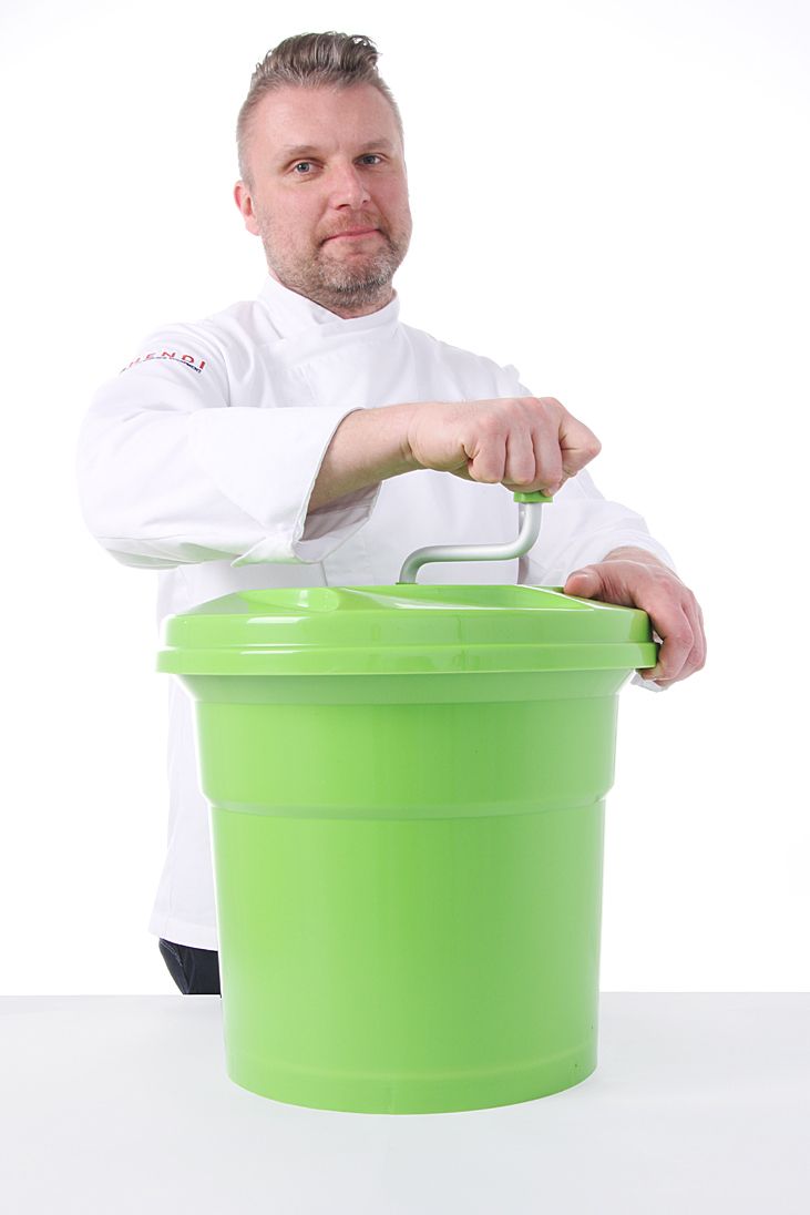 Wirówka do sałaty, HENDI, 25L, ⌀430x(H)530mm - obrazek 2