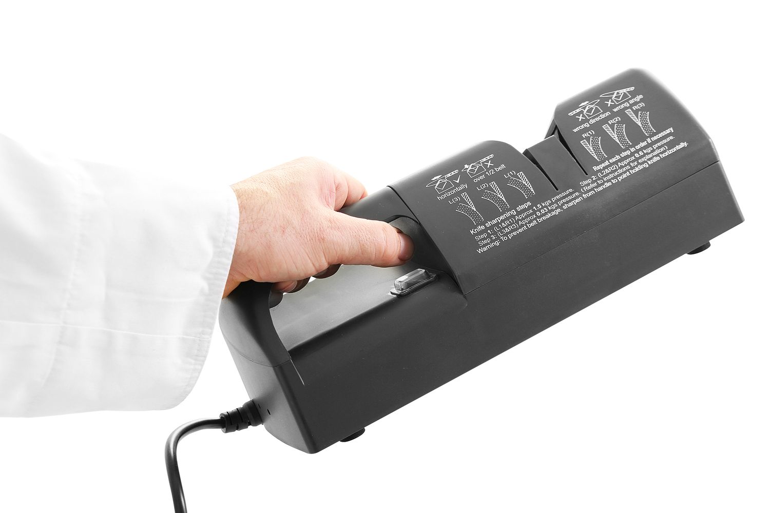 Ostrzałka elektryczna do noży, HENDI, 230V/50W, 295x110x(H)110mm - obrazek 3
