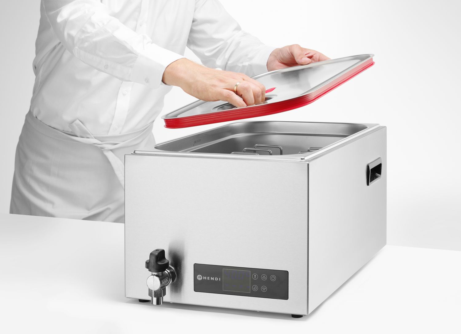 Urządzenie do sous vide GN 1/1, HENDI, 20L, 230V/600W, 350x680x(H)275mm - obrazek 6