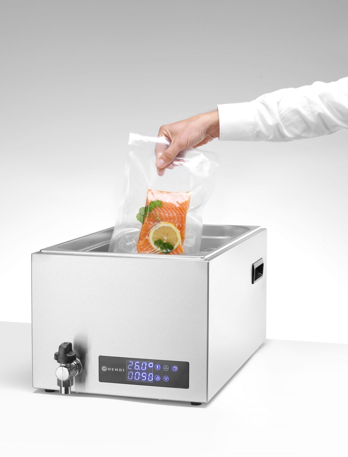 Urządzenie do sous vide GN 1/1, HENDI, 20L, 230V/600W, 350x680x(H)275mm - obrazek 4