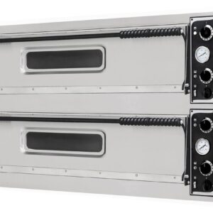 Piec do pizzy Basic Slim, Prismafood, 2 komory, 400V/12000W, 1305x489x(H)745mm