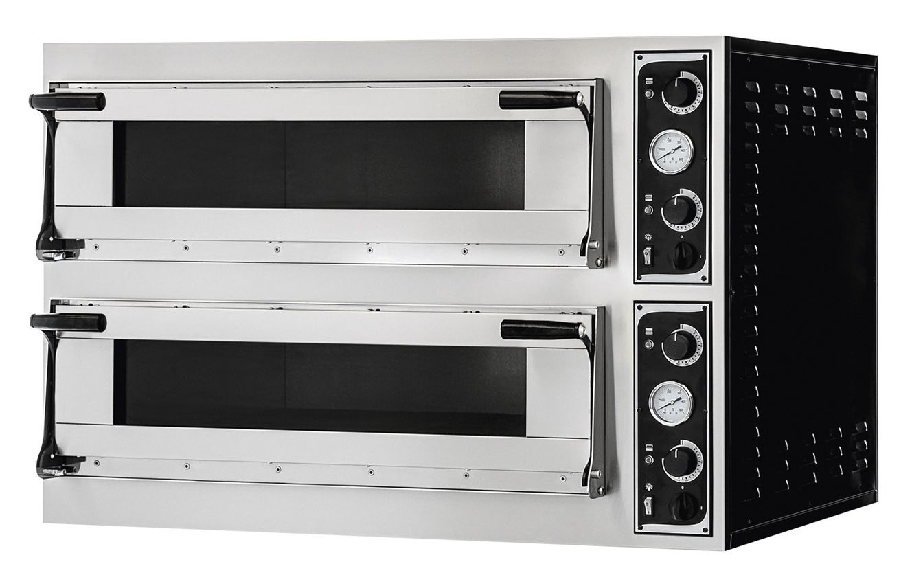 Piec do pizzy Trays 44 Glass, Prismafood, 2 komory, 400V/13800W, 1100x964x(H)745mm - obrazek 2