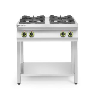Kuchnia gazowa 4-palnikowa na podstawie otwartej, HENDI, Kitchen Line, 19kW, 800x700x(H)900mm