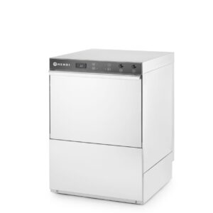 Zmywarka do naczyń 50x50 – sterowana elektromechanicznie, HENDI, Budget Line, z pompą spustową, 400V/6600W, 570x600x(H)830mm
