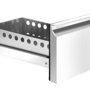 Szuflada z prowadnicami do stołów chłodniczych i mroźniczych z agregatem bocznym – zestaw 2 szt., Arktic, Profi Line, 300x545x(H)145mm