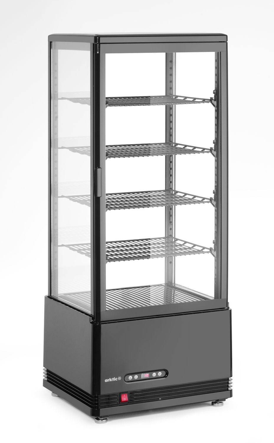 Witryna chłodnicza nastawna, 98 l, Arktic, czarny, 230V/210W, 444x397x(H)1100mm - obrazek 2